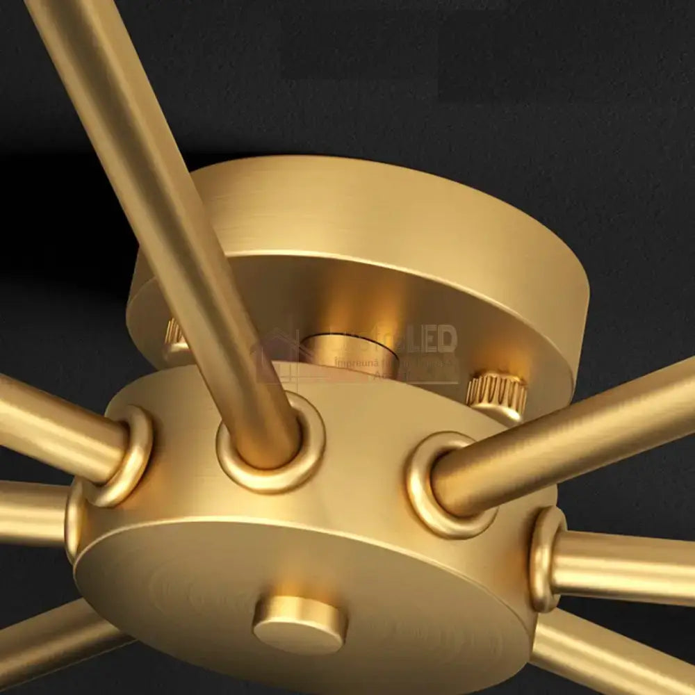 Lustra Led Nordic Style Web Gold Echivalent 600W Telecomanda G3867 Led Ceiling Light