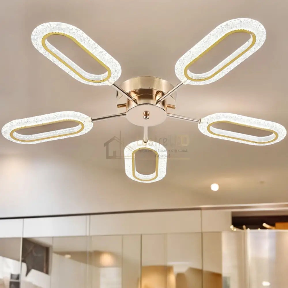 Lustra Led Orient Gold Echivalent 400W Ceiling Light Fixtures