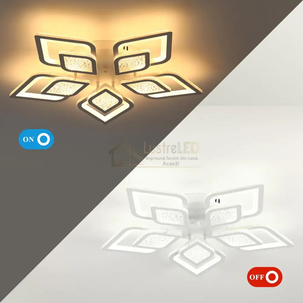 Lustra Led Ortensia Telecomanda Echivalent 800W Lighting Fixtures