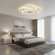 Lustra LED Pentagon RGB Echivalent 800W Telecomanda Lighting Fixtures