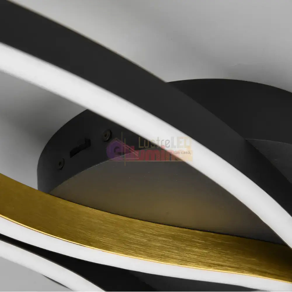 Lustra LED BLAZE Black Gold 35W lustreled.ro