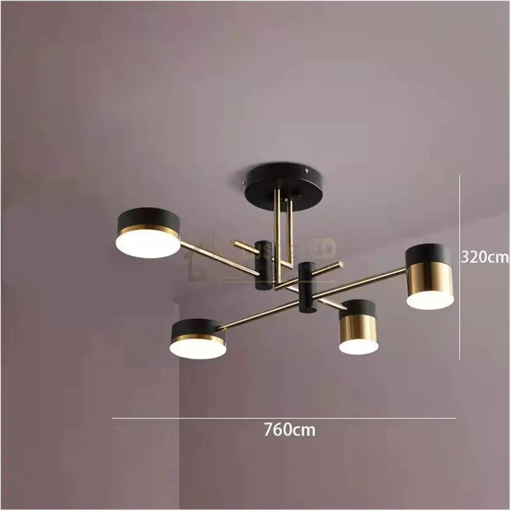 Lustra LED RAVENNA 2+2 Echivalent 300W Telecomanda lustreled.ro