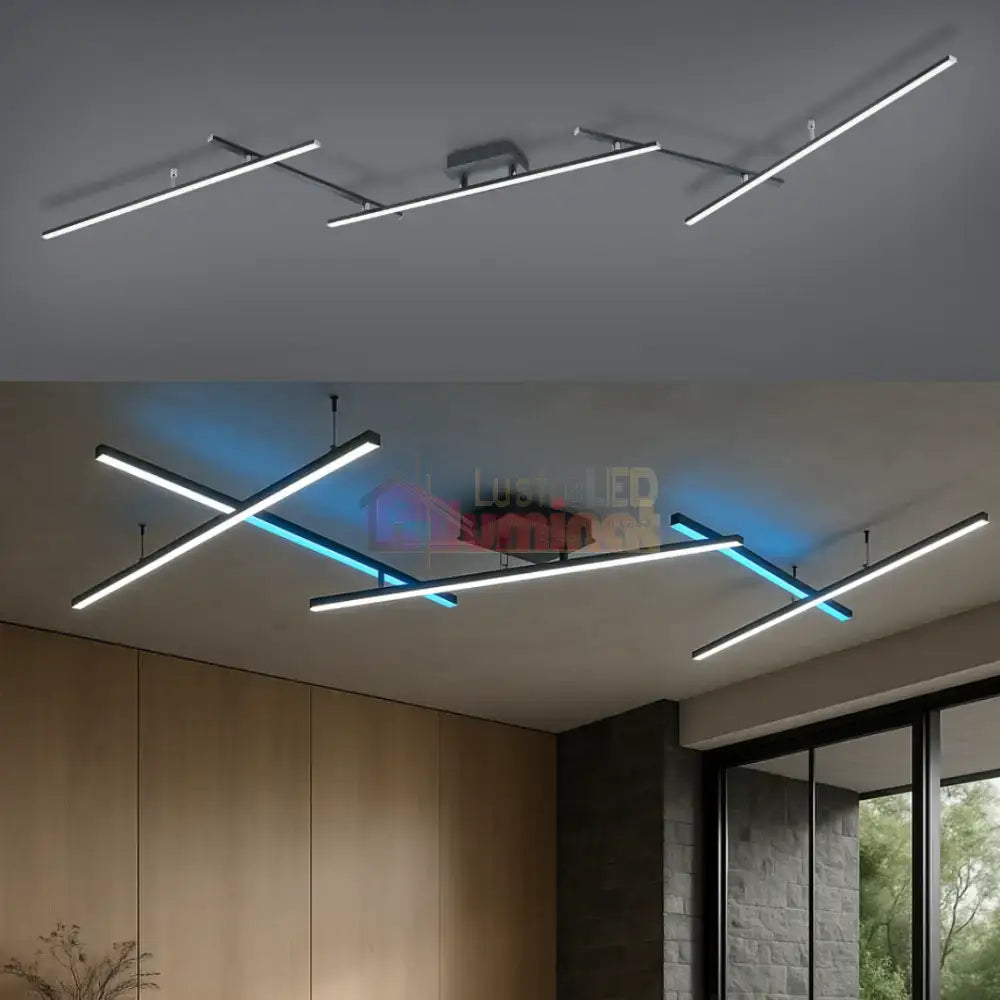 Lustra LED Aplicata ARVIN Black lustreled.ro