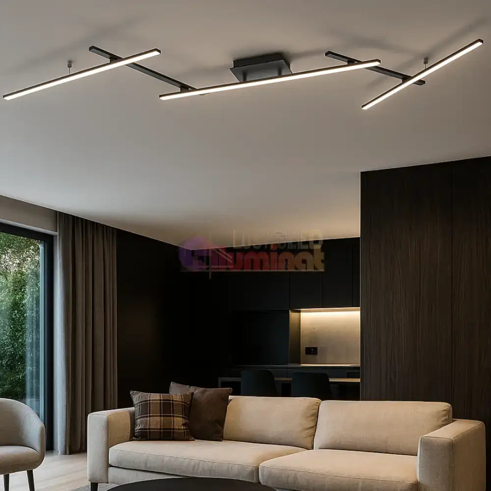 Lustra LED Aplicata ARVIN Black lustreled.ro