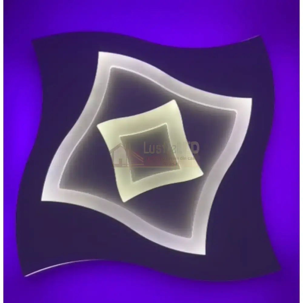 Lustra LED RGB HERA Echivalent 200W Telecomanda 40CM / SQUARE DESIGN Lighting Fixtures