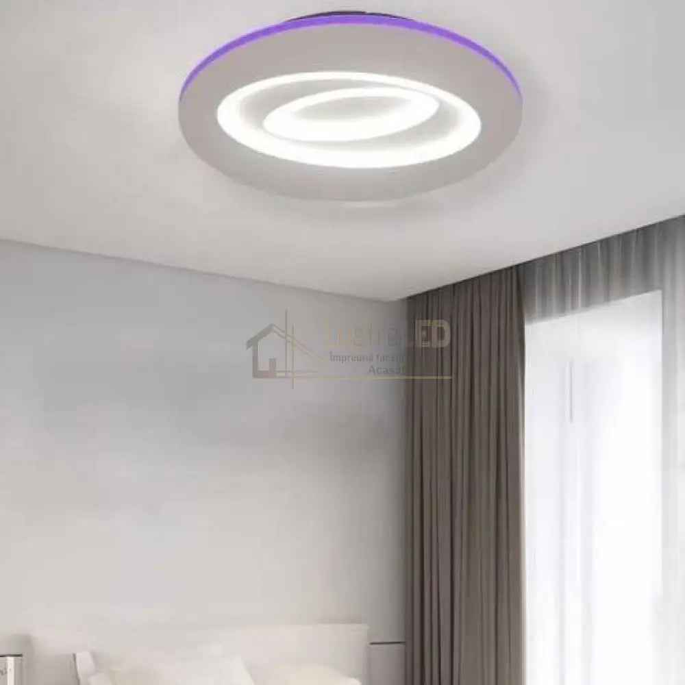 Lustra LED RGB NOVA Echivalent 200W Telecomanda lustreled.ro