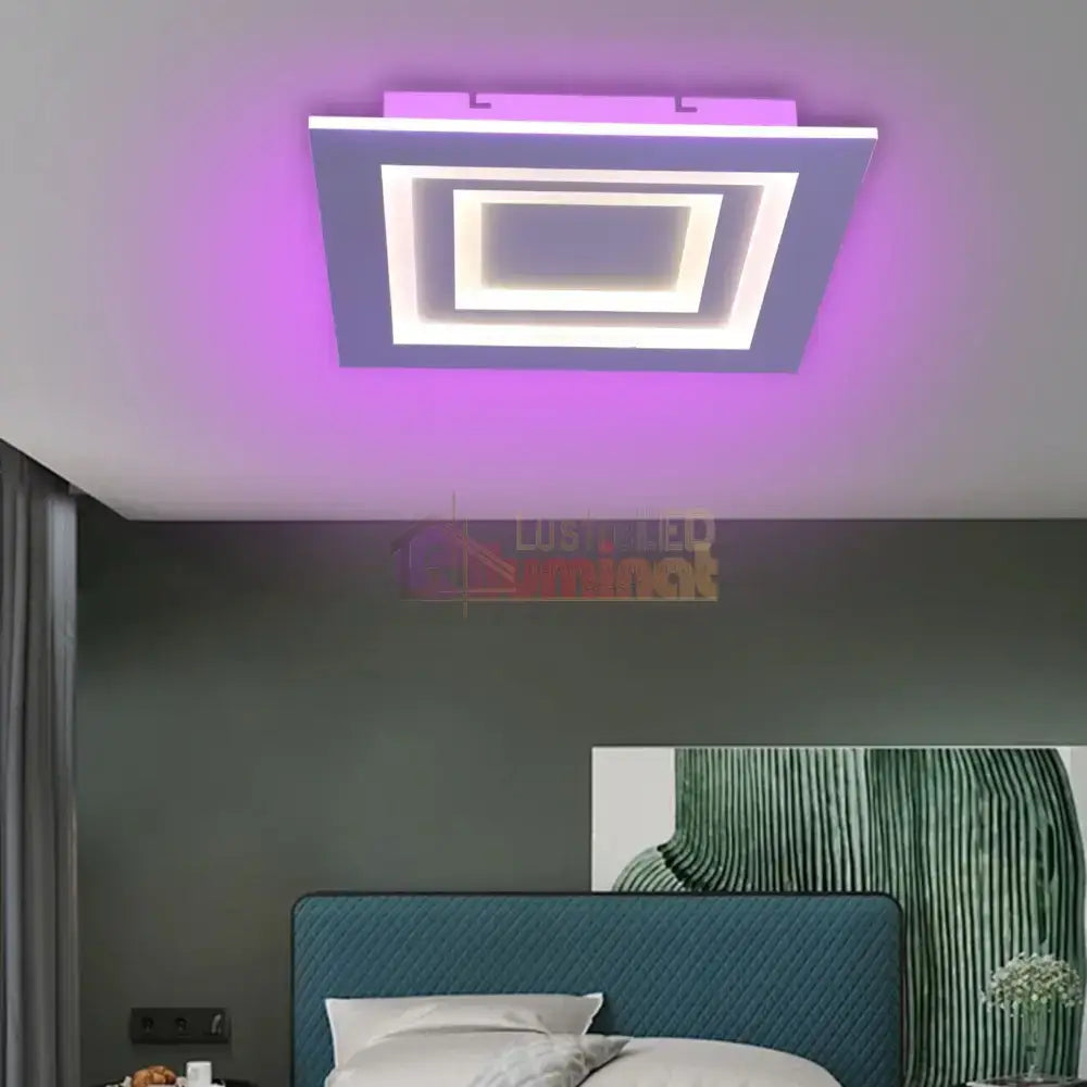 Lustra LED RGB VEGA Echivalent 500W Telecomanda lustreled.ro