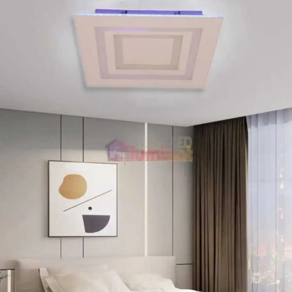 Lustra LED RGB VEGA Echivalent 500W Telecomanda lustreled.ro