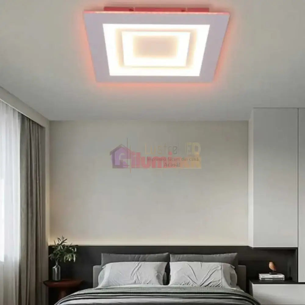 Lustra LED RGB VEGA Echivalent 500W Telecomanda lustreled.ro