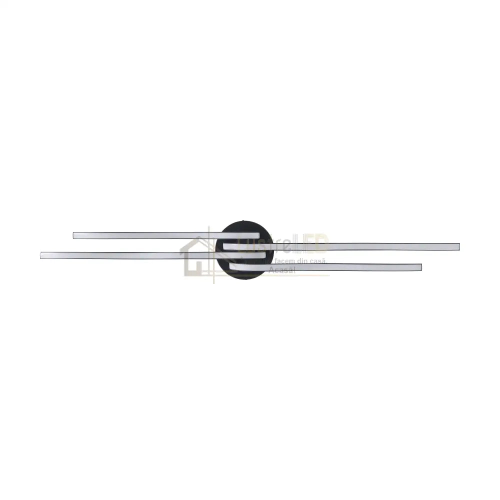 Lustra LED RONCADE 1 Black Echivalent 500W lustreled.ro