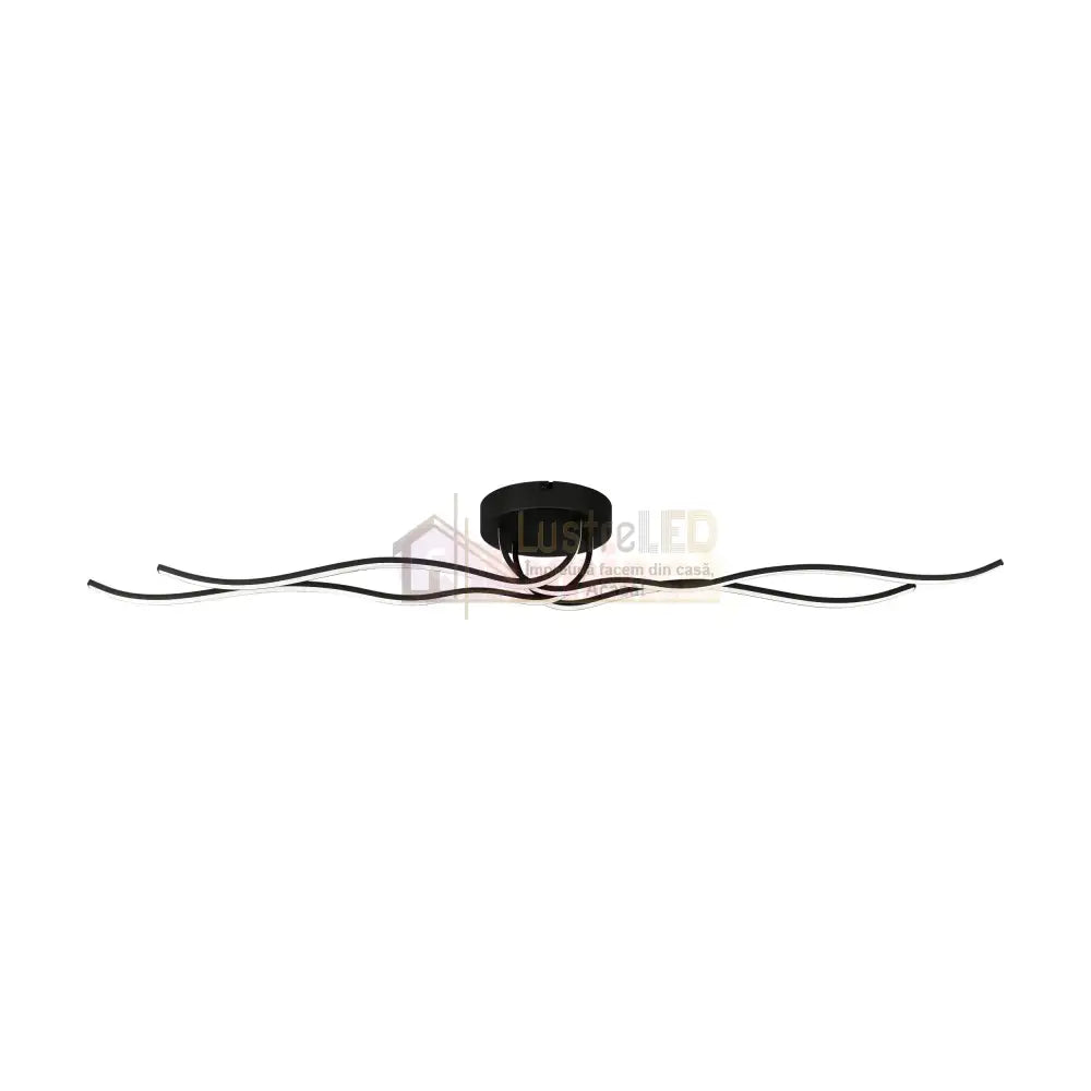 Lustra LED RONCADE 1 Black Echivalent 500W Eglo 99322 NEAGRA / 115CM / MINIMALIST DESIGN Lighting Fixtures