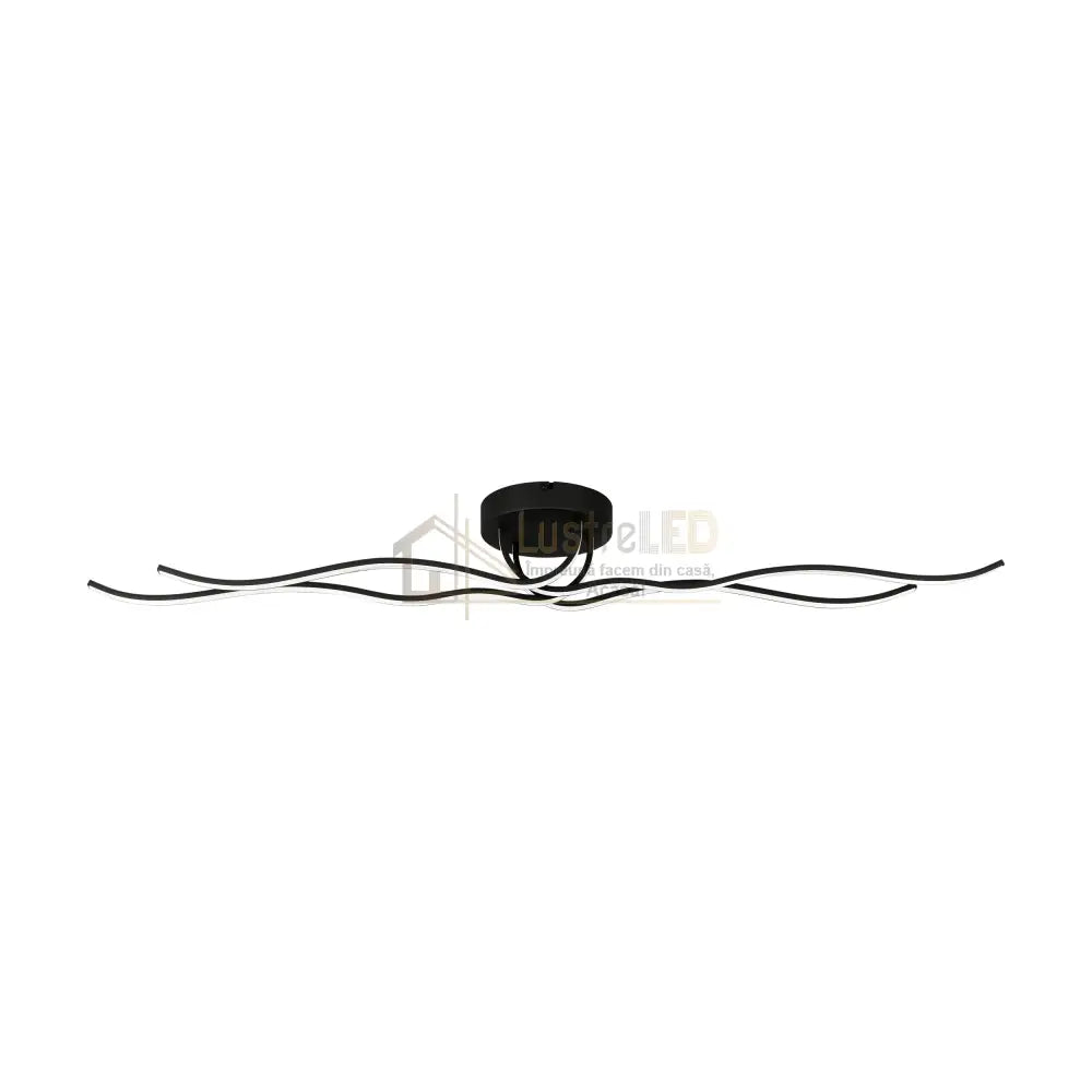 Lustra LED RONCADE 1 Black Echivalent 500W lustreled.ro
