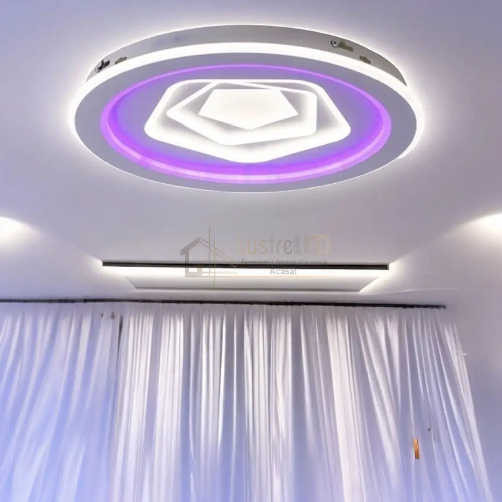 Lustra Led Round Levels Rgb Echivalent 800W Ceiling Light Fixtures