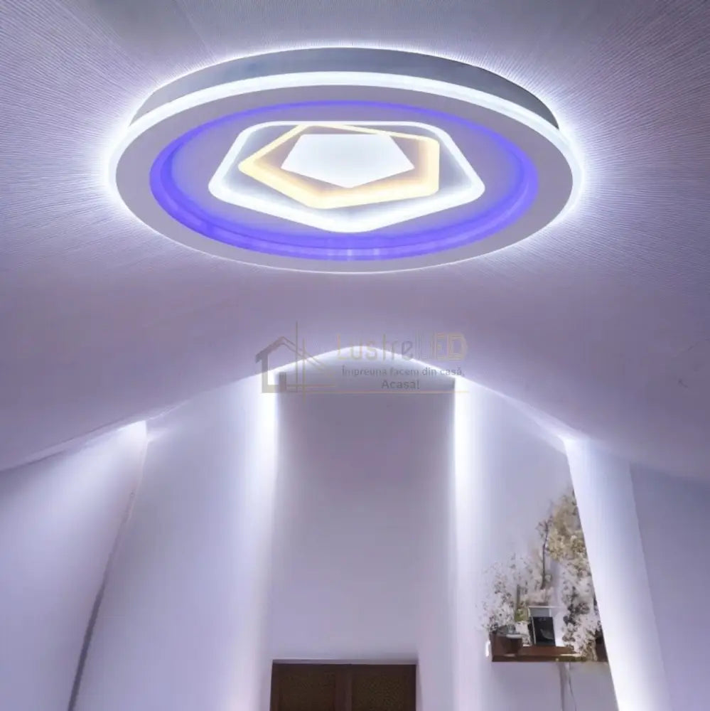 Lustra Led Round Levels Rgb Echivalent 800W Ceiling Light Fixtures