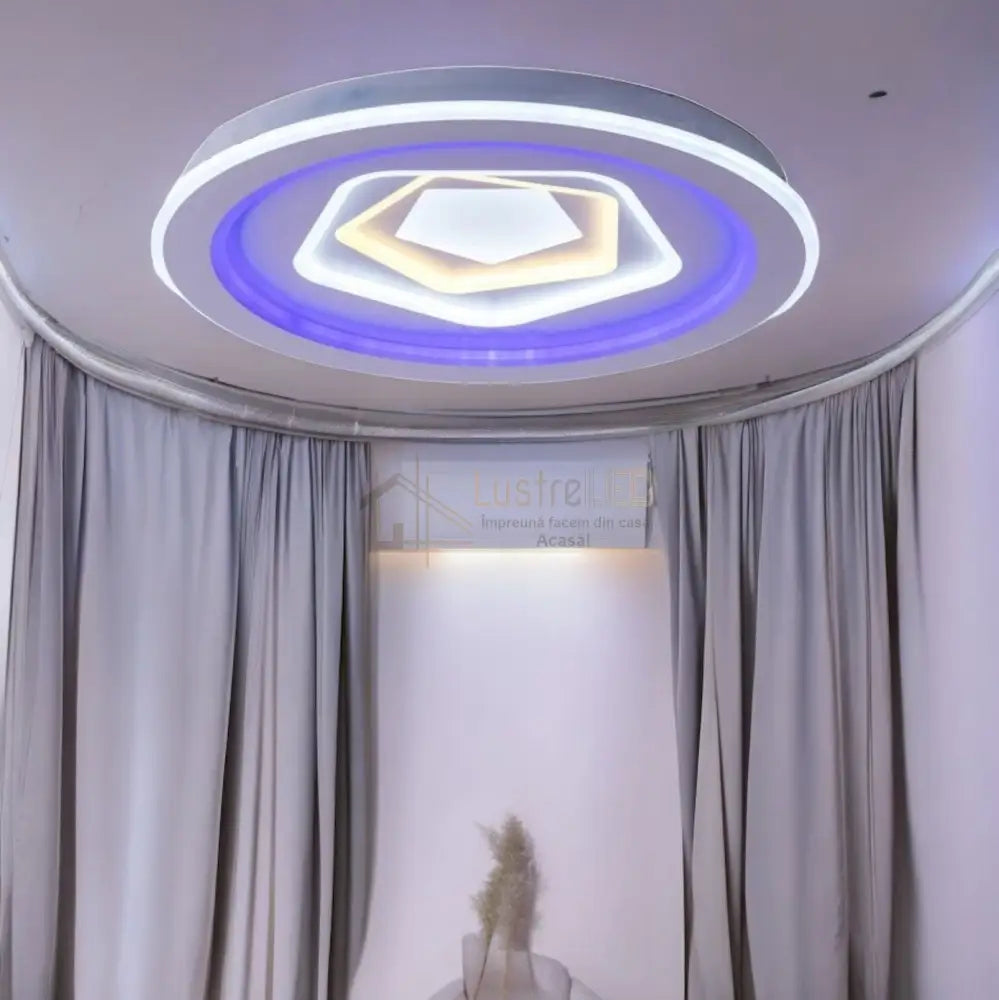 Lustra Led Round Levels Rgb Echivalent 800W Ceiling Light Fixtures