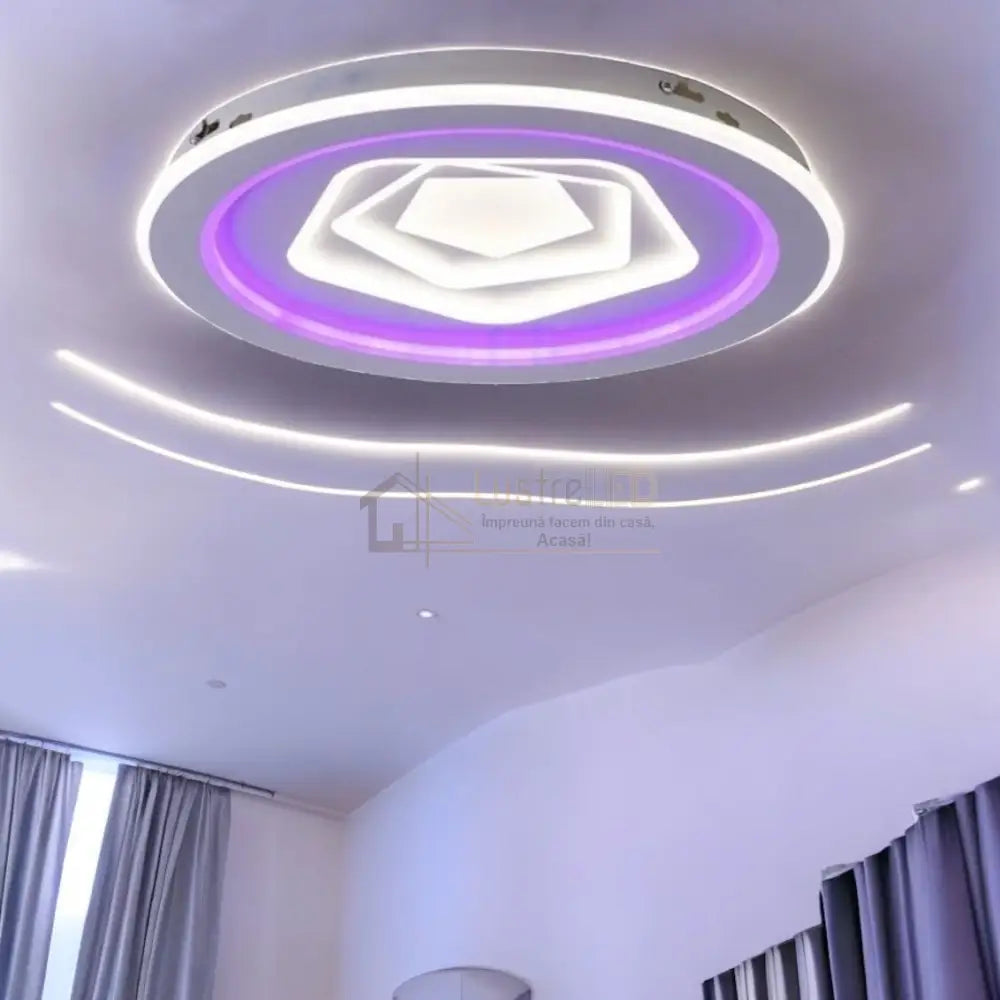 Lustra Led Round Levels Rgb Echivalent 800W Ceiling Light Fixtures
