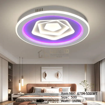 Lustra LED Round Levels RGB Echivalent 800W Telecomanda