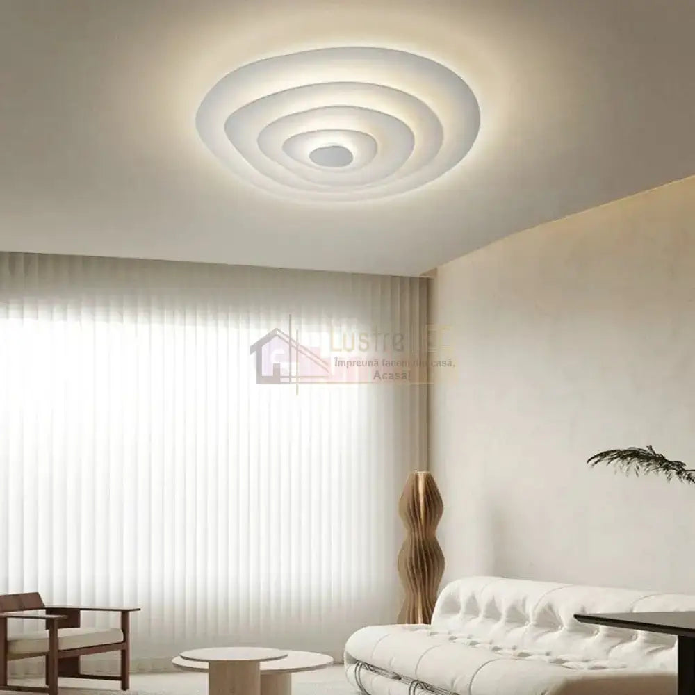 Lustra LED Scarlet Levels SMART Echivalent 600W Telecomanda ALBA / 50CM / MINIMALIST DESIGN Lighting Fixtures