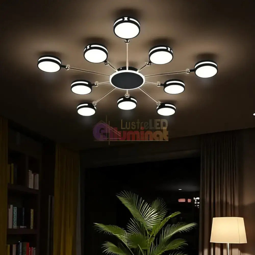 Lustra LED SESTO Echivalent 800W Telecomanda lustreled.ro