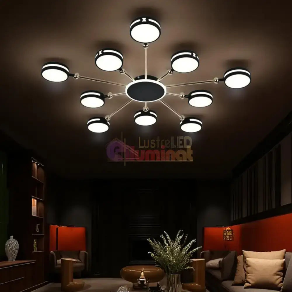 Lustra LED SESTO Echivalent 800W Telecomanda lustreled.ro
