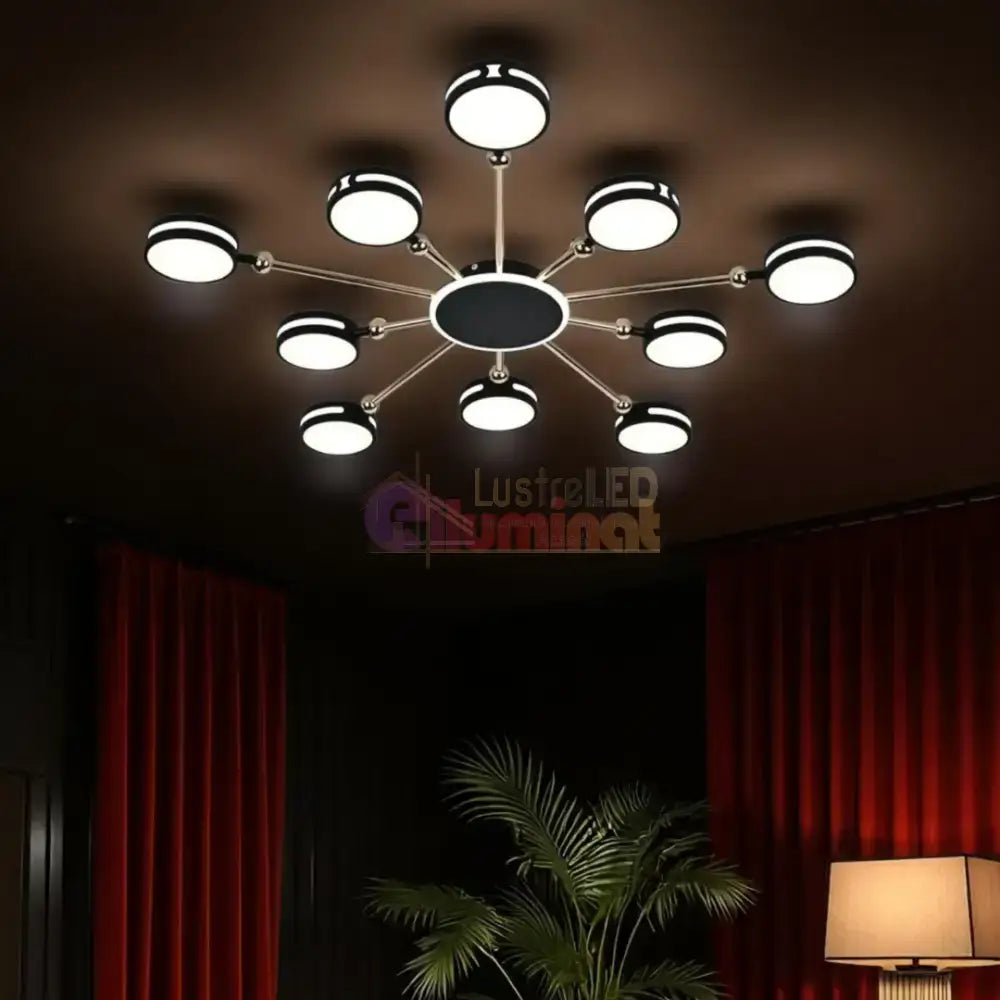 Lustra LED SESTO Echivalent 800W Telecomanda lustreled.ro