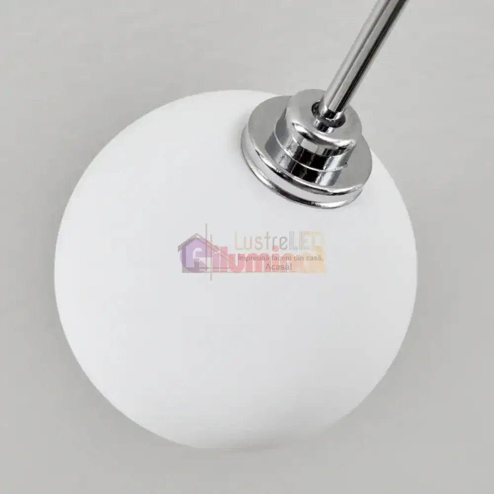 Lustra LED SILVER BULET Echivalent 400W lustreled.ro