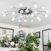 Lustra LED SILVER BULET Echivalent 400W lustreled.ro