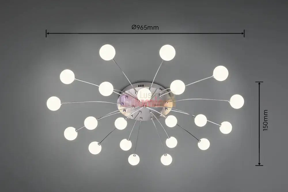 Lustra LED SILVER BULET Echivalent 400W lustreled.ro