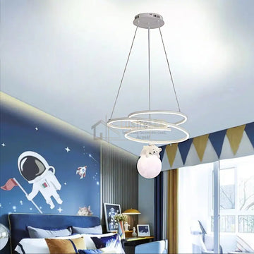 Lustra LED Sleepy Teddy Kids Room Echivalent 500W Telecomanda