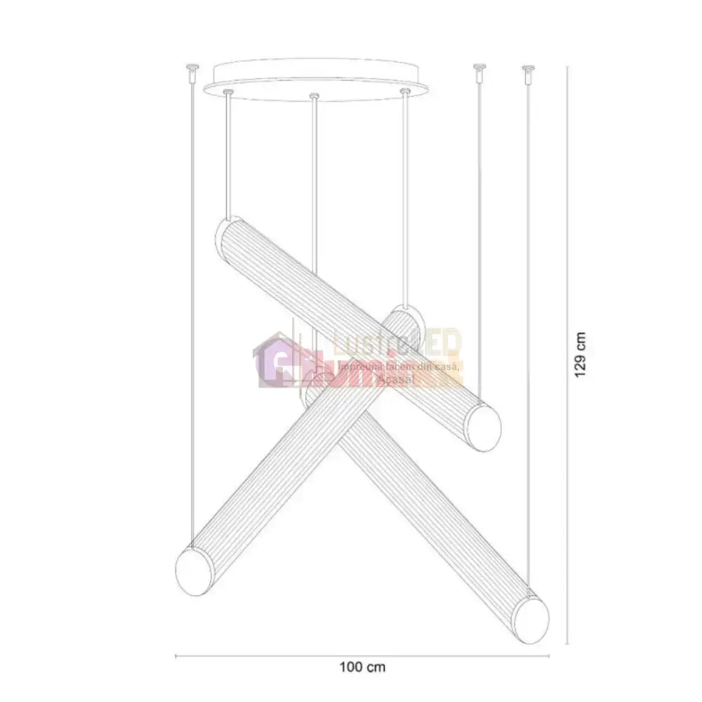 Lustra LED Smart Telecomanda Lucente lustreled.ro