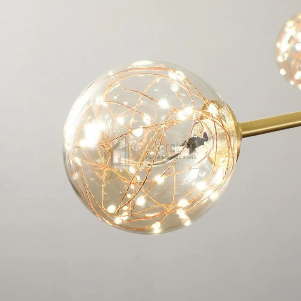 Lustra LED Sparkle Abajur Transparent DX333-3 AURIE / MINIMALIST DESIGN / 50CM Lighting Fixtures