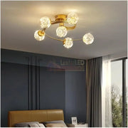 Lustra Led Sparkle Abajur Transparent G3396-6 Echivalent 300W Lighting Fixtures