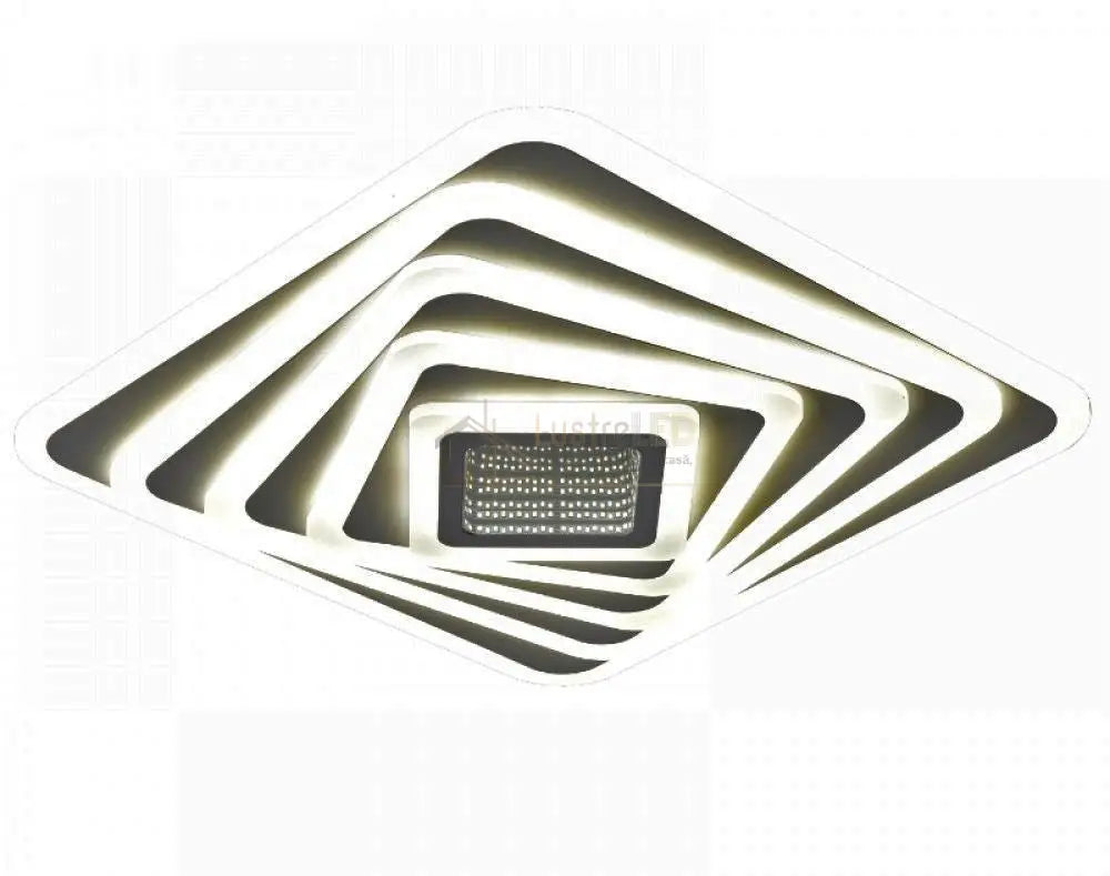 Lustra Led 114W Square 3D Mirror Telecomanda Lighting Fixtures