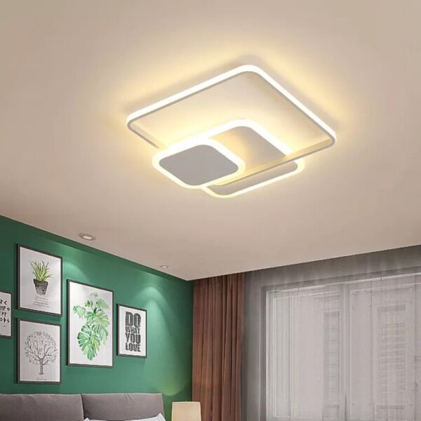 Lustra LED 144W ARAGORN SQUARE ALB Telecomanda