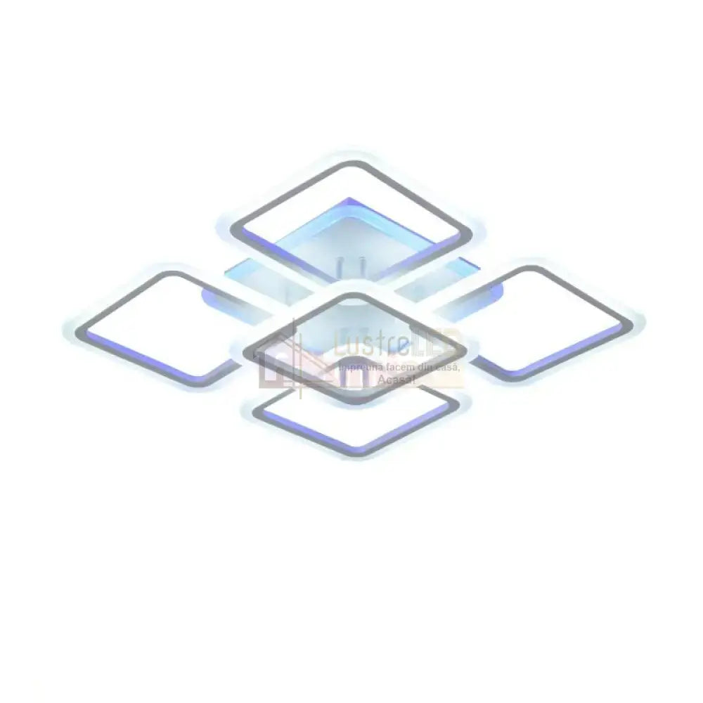 Lustra Led 188W Square 55Cm Rgb Telecomanda Echivalent 800W Lighting Fixtures