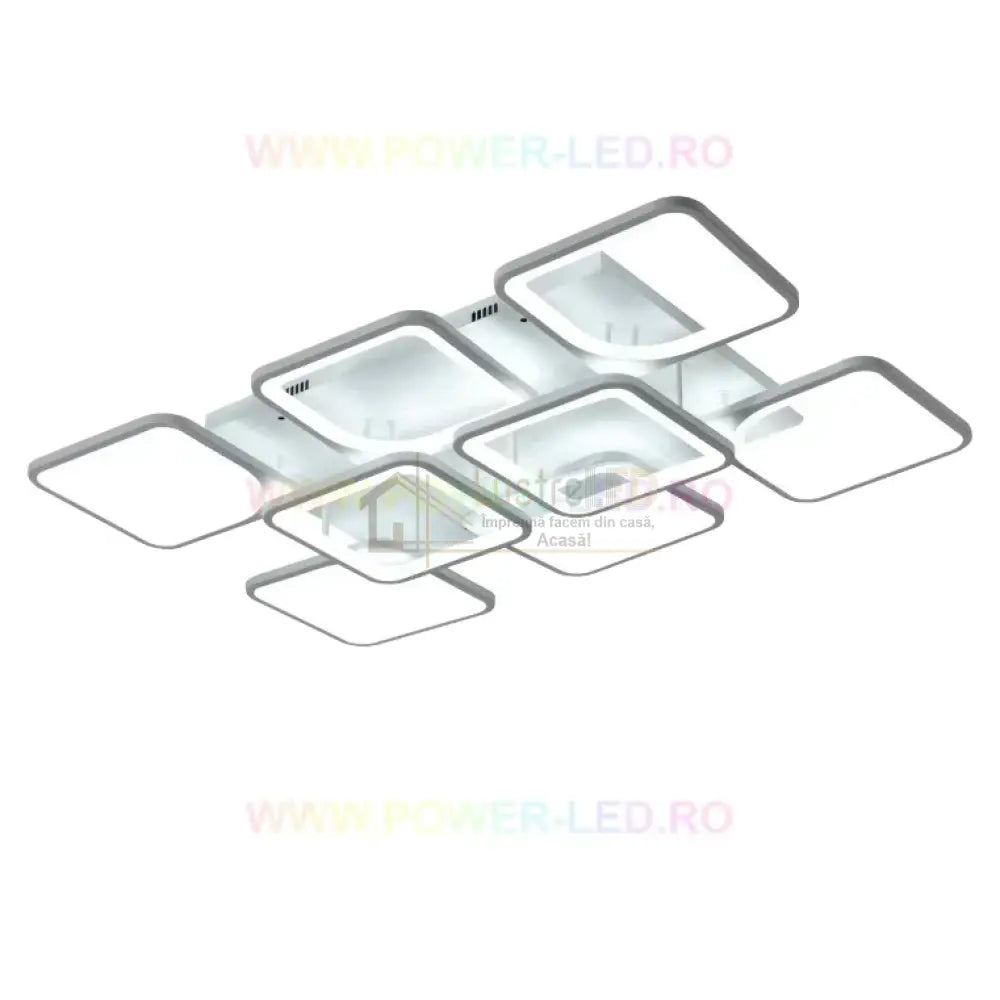 Lustra Led 256W Square Suprem Alb Telecomanda Lighting Fixtures