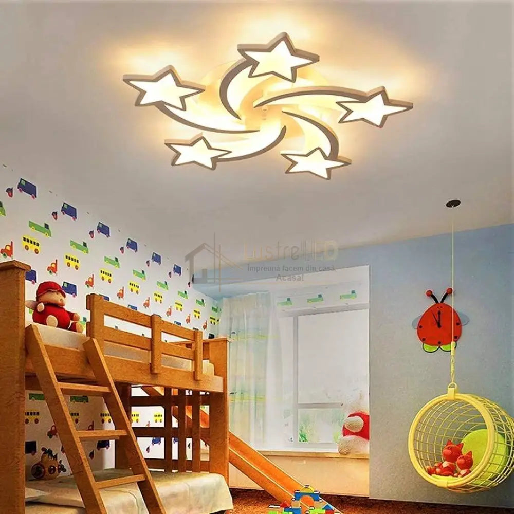 Lustra Led 100W Star Design Telecomanda Echivalent 500W Lighting Fixtures