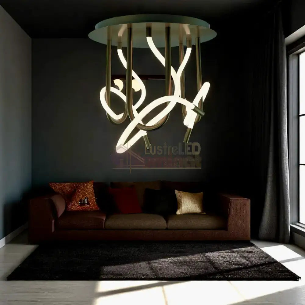 Lustra LED 45W Pleno NEAGRA / 50CM / MINIMALIST DESIGN Lighting Fixtures