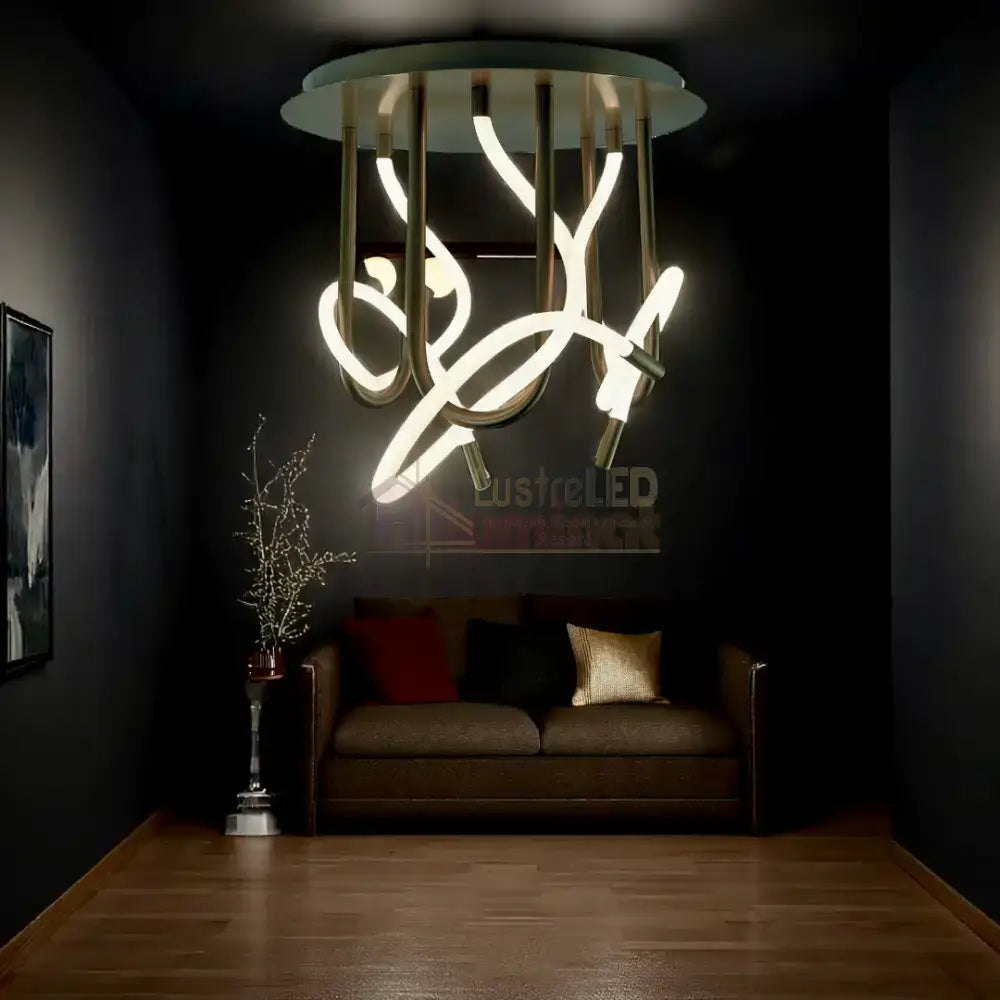 Lustra LED 45W Pleno NEAGRA / 50CM / MINIMALIST DESIGN Lighting Fixtures