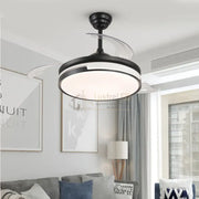 Lustra LED Ventilator cu Telecomanda ESC-410YY BK lustreled.ro