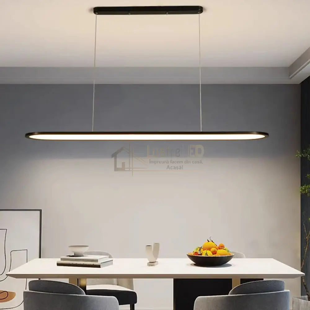 Lustra LED SURF Suspendata Black Echivalent 300W Lighting Fixtures