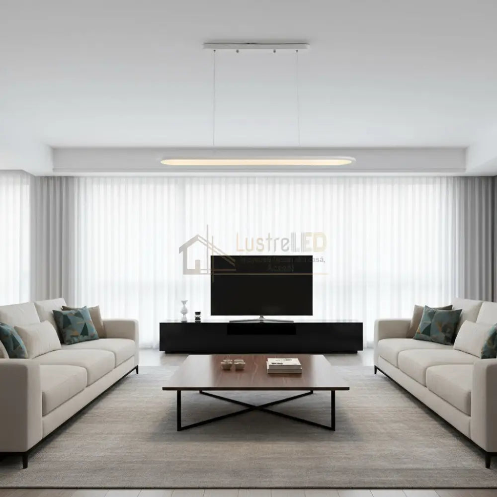 Lustra LED SURF Suspendata White Echivalent 300W Lighting Fixtures