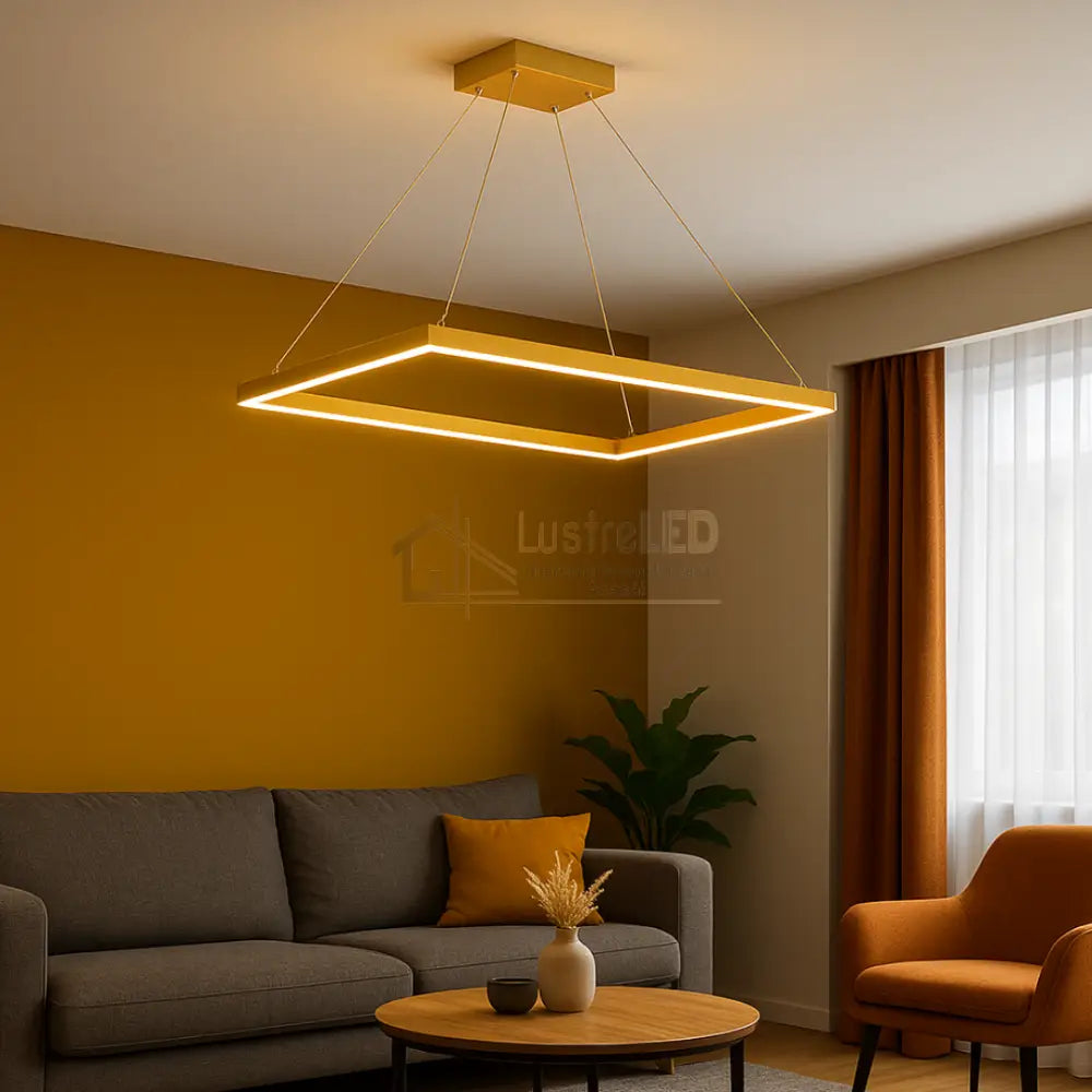 Lustra LED Suspendata Gold GlowFix (Copy) lustreled.ro