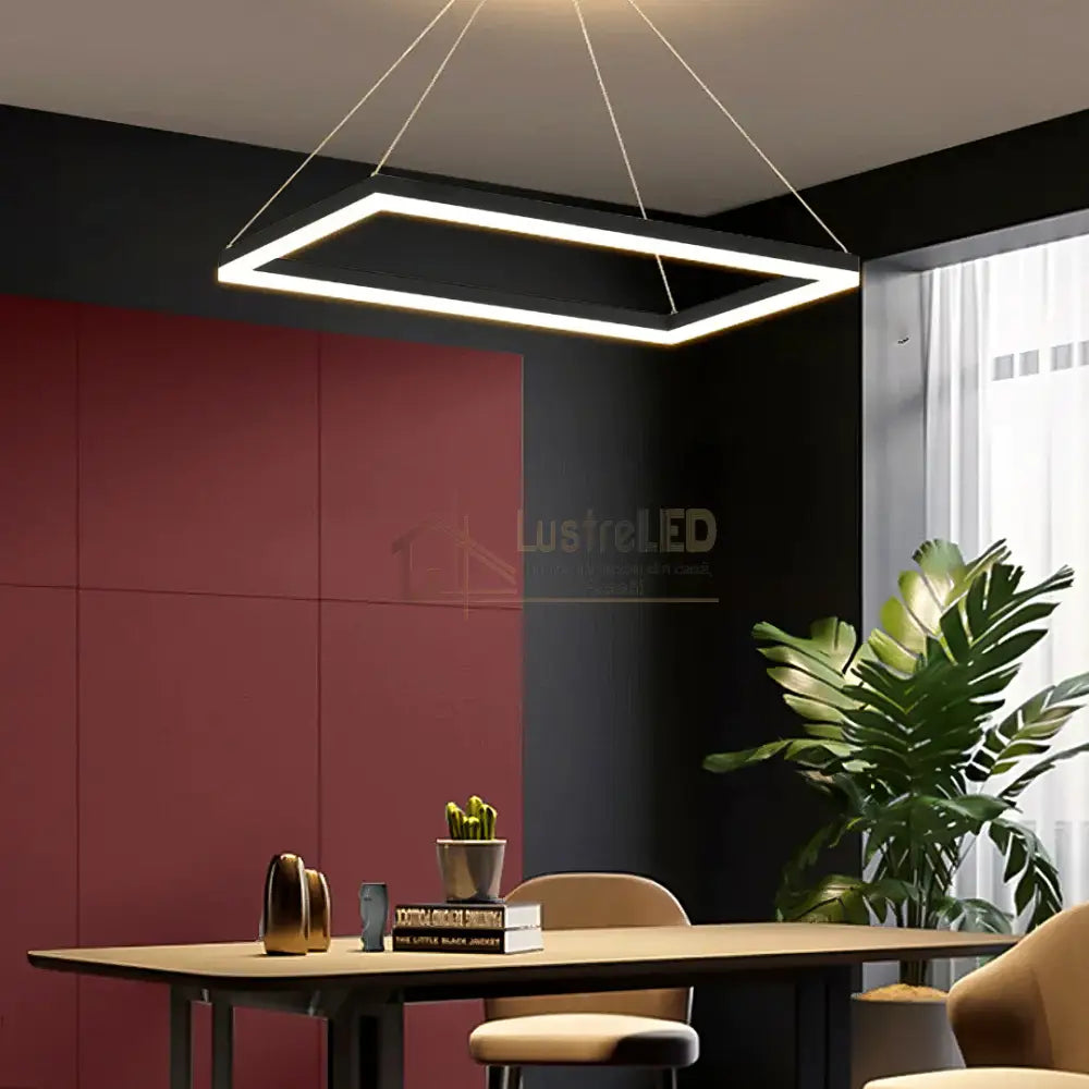 Lustra LED Suspendata Black GlowFix (Copy) lustreled.ro
