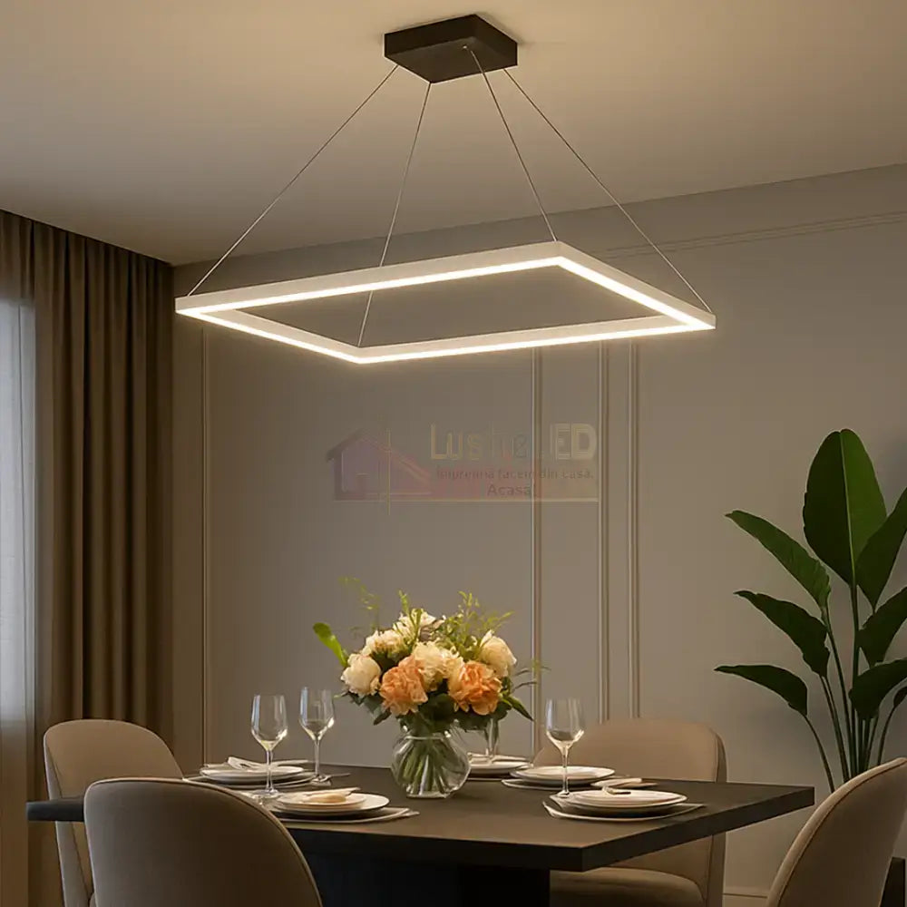 Lustra LED Suspendata White GlowPanel ALBA / SUSPENDATE / 40CM Lighting Fixtures