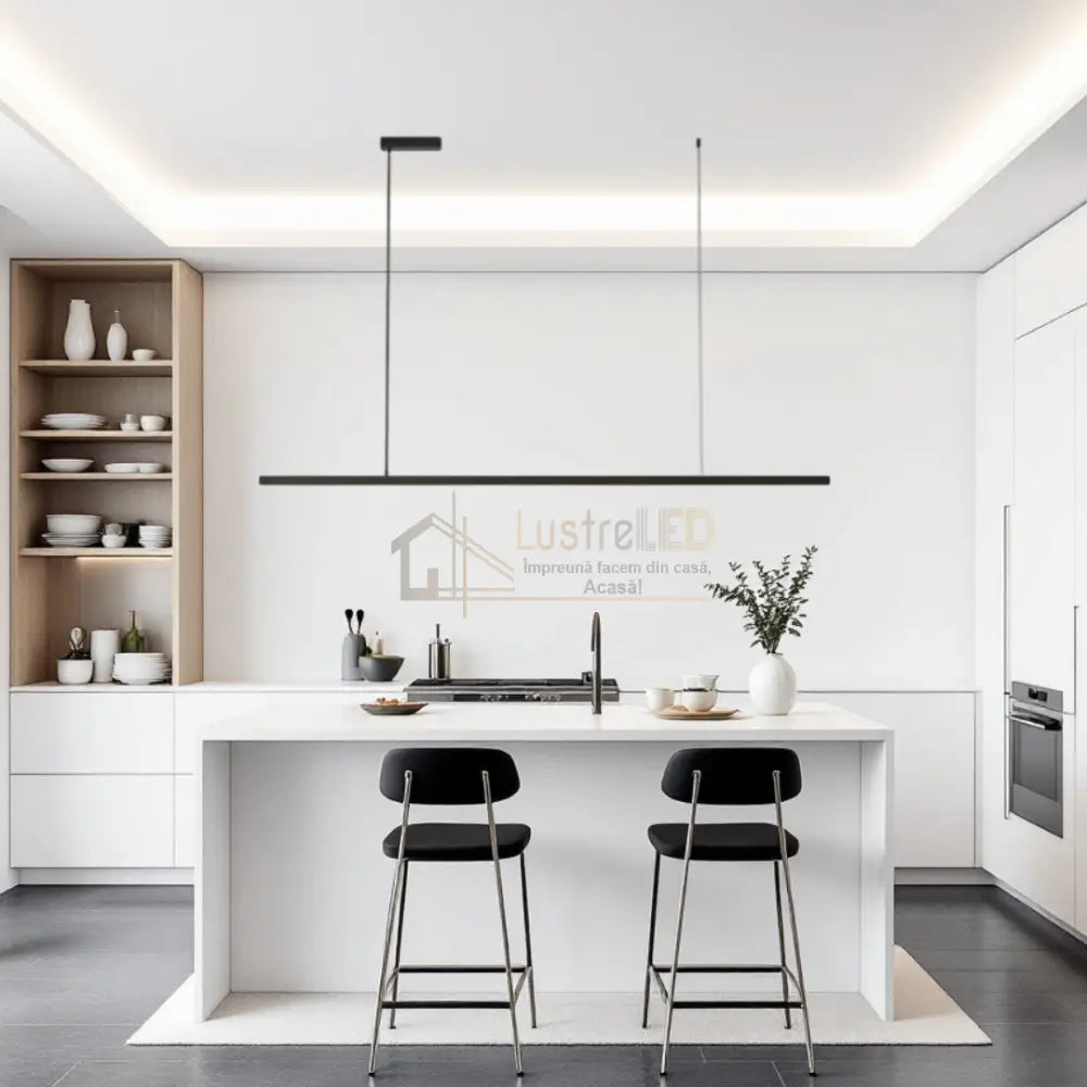 Lustra LED 36W OFFICE Suspendata Black cu Telecomanda SE-P1936-100 BK NEAGRA / SUSPENDATE Lighting Fixtures