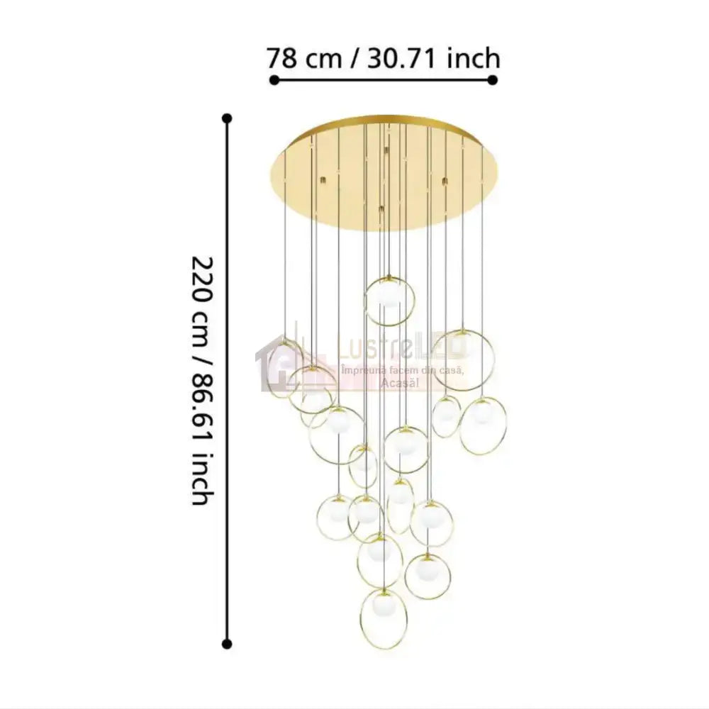 Lustra LED Suspendata Abajur PORTOCOLOM 51W AURIE / SUSPENDATE Chandeliers