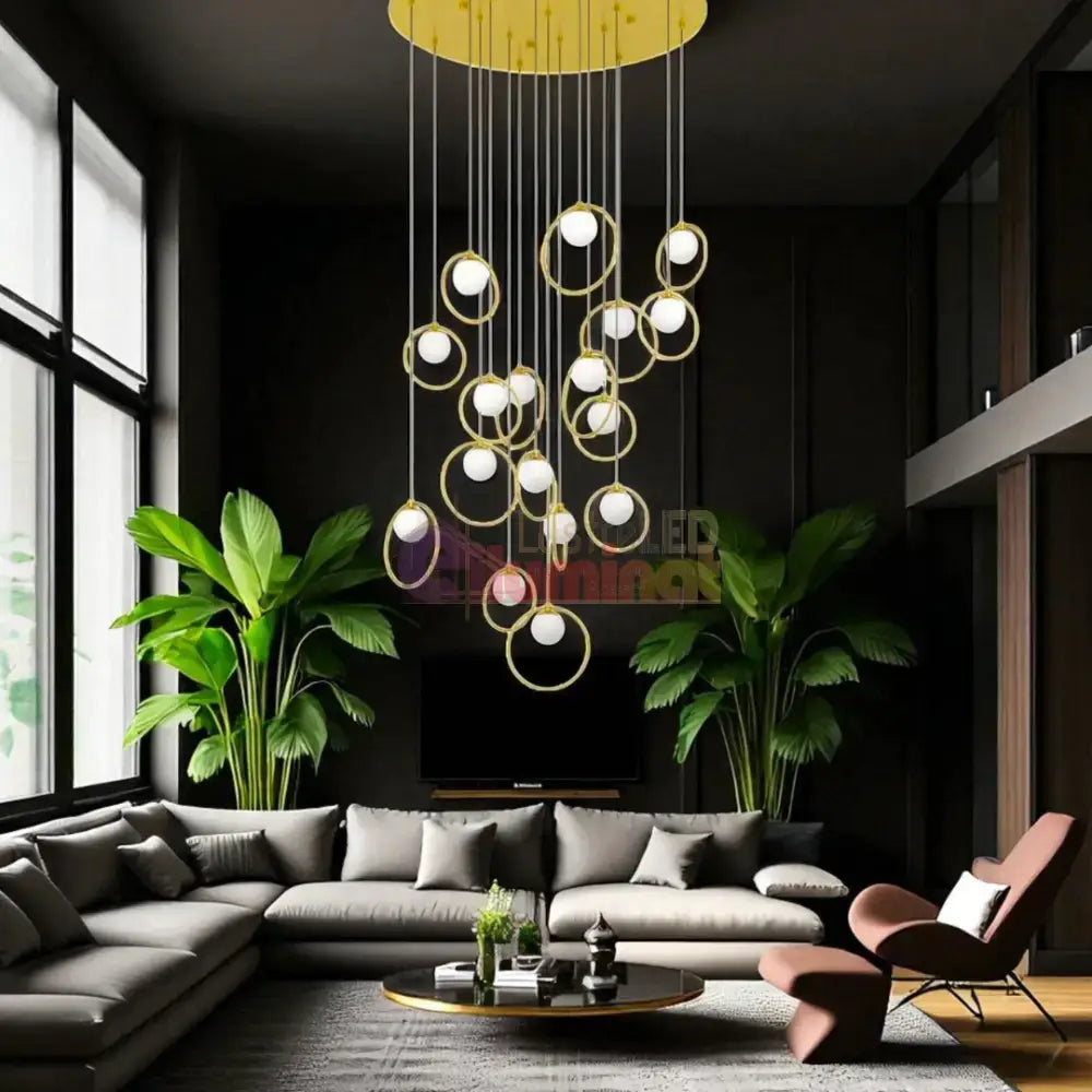 Lustra LED Suspendata Abajur PORTOCOLOM 51W lustreled.ro