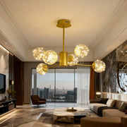 Lustra LED Suspendata Arlio Gold Echivalent 130W AURIE Chandeliers