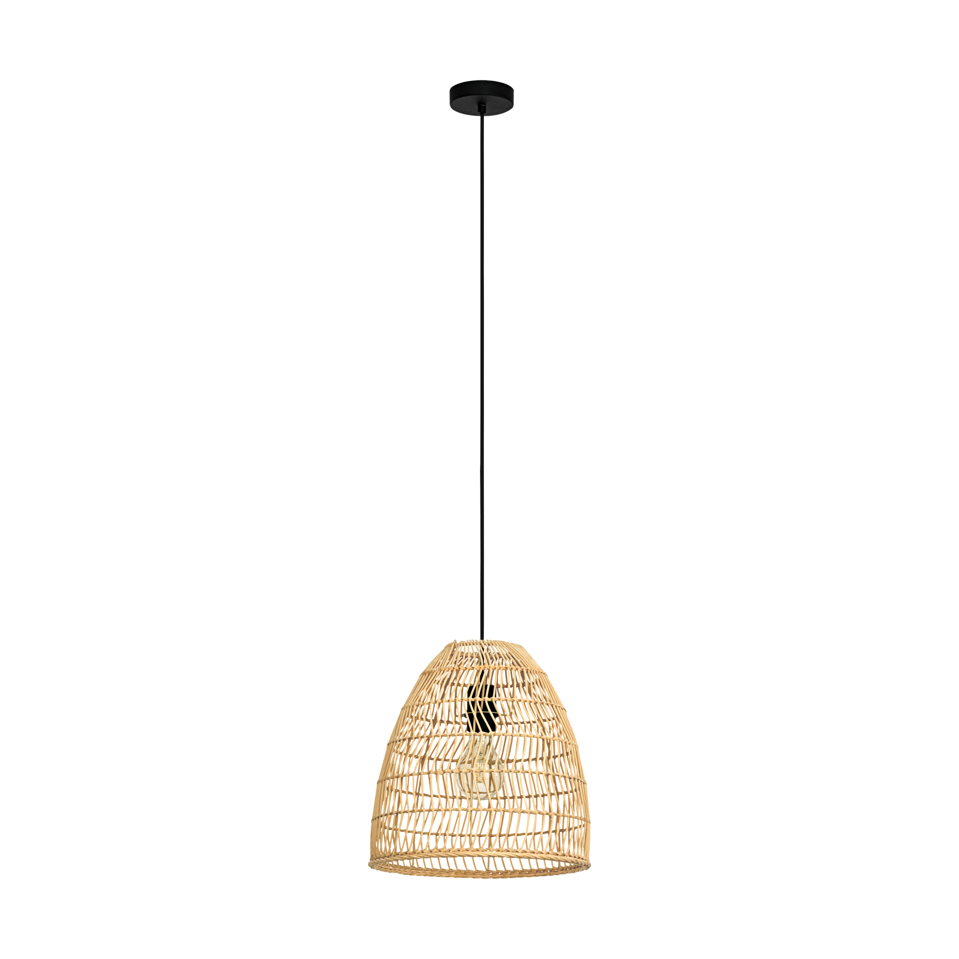 Lustra LED Suspendata AYESGARTH EGLO 43866 LEMN / SUSPENDATE Lighting Fixtures